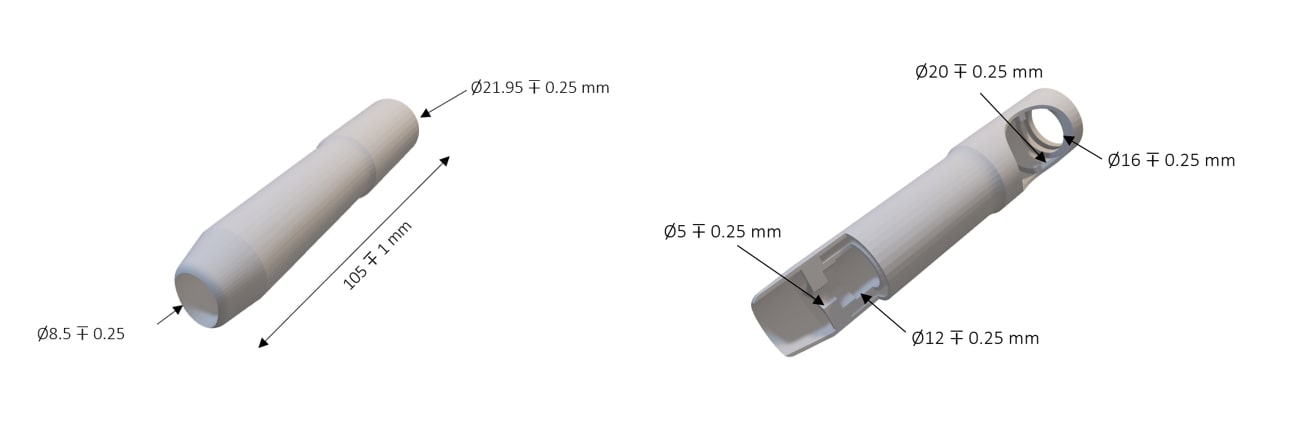Dimensions of DHU